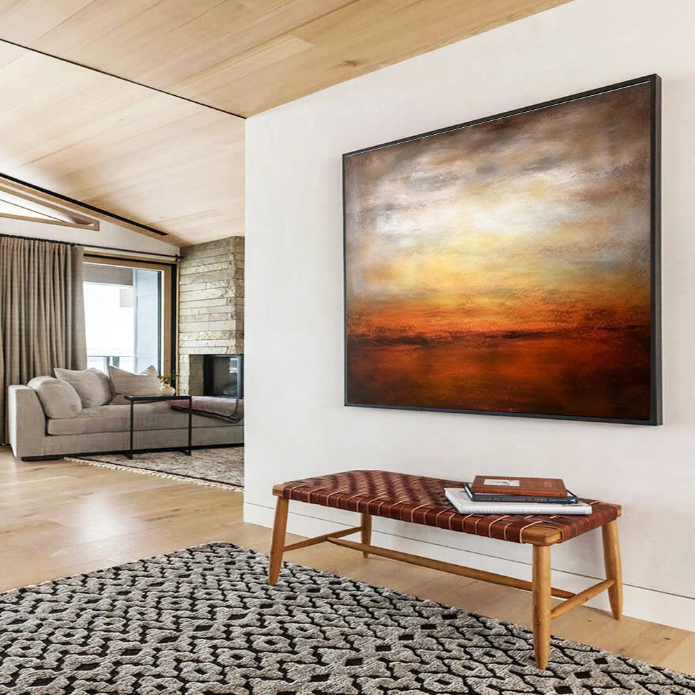 “Mystic Vortex” Vast Abstract Canvas for Bedroom & Office DKH343