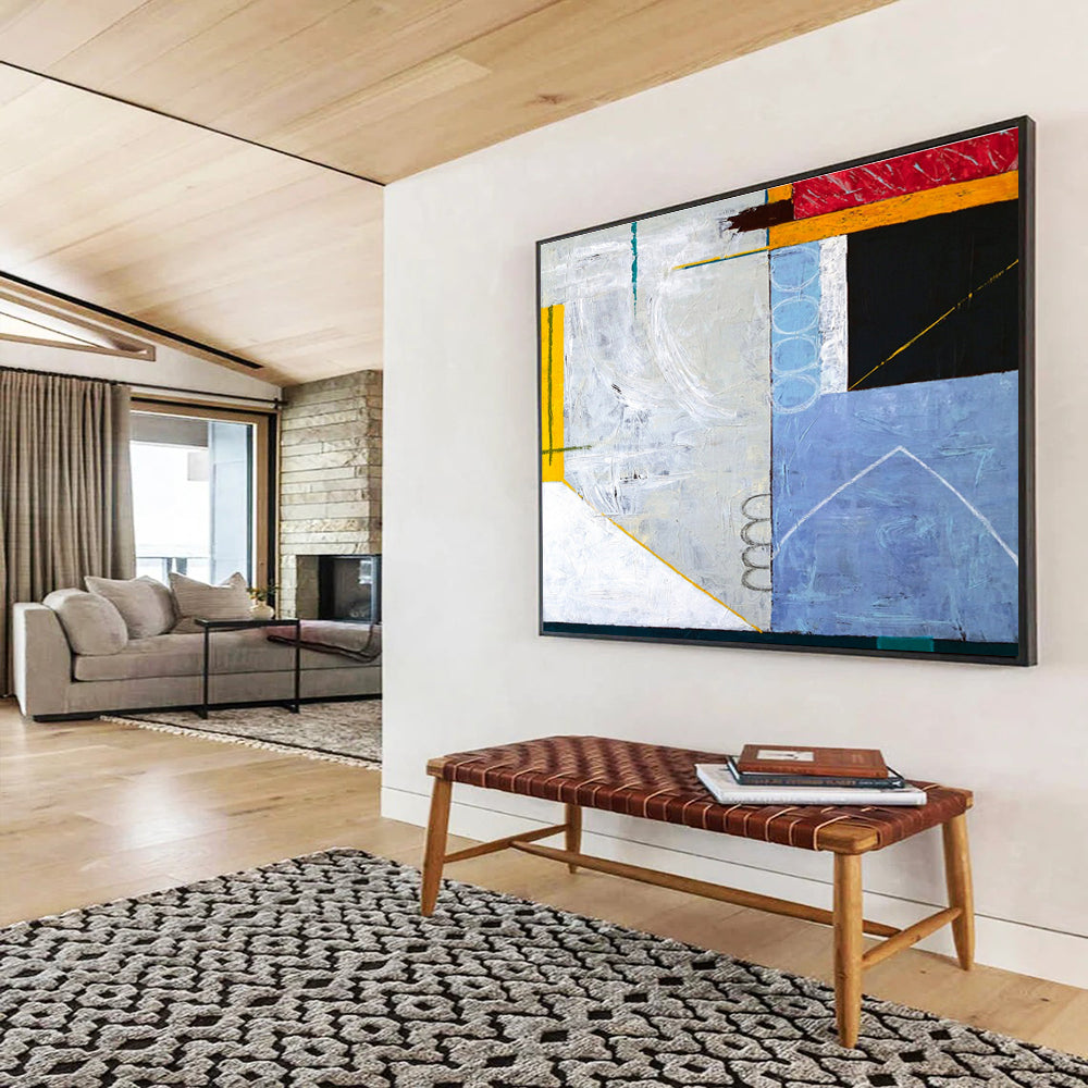 Gigantic Hand - Painted Textured Abstract Canvas for Office & Dining Room DKH570
