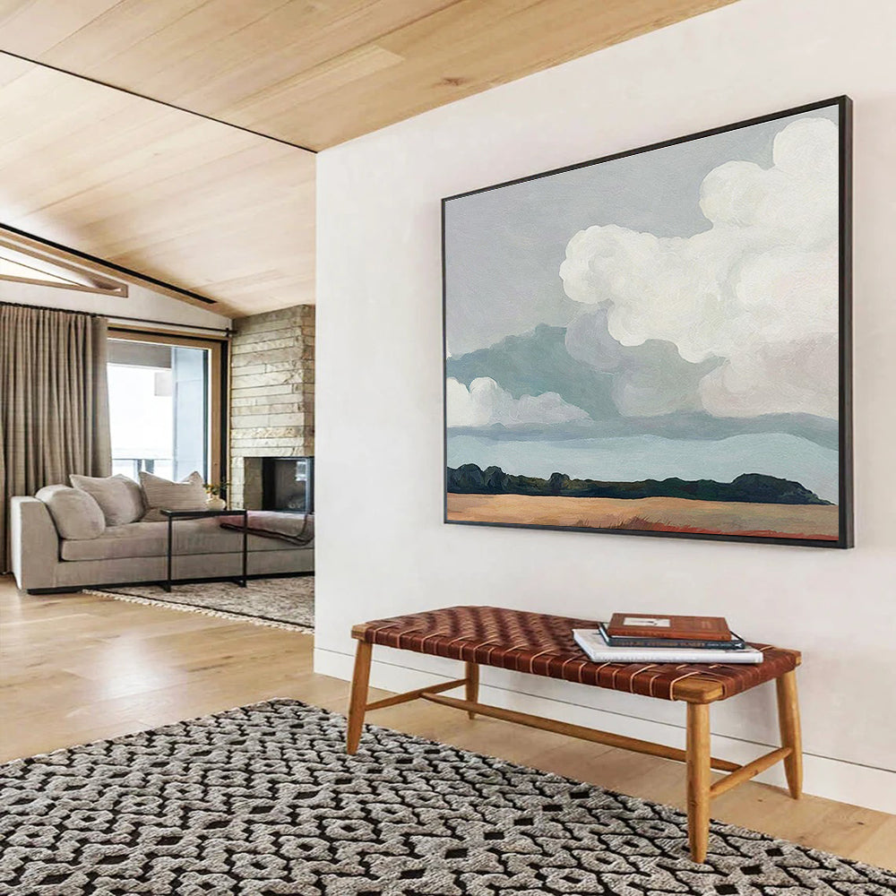 Enormous Original Textured Hand - Rendered Abstract Wall Art for Dramatic Interiors DKH793