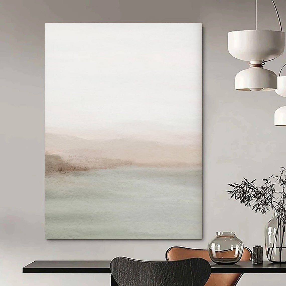 Tranquil Textured Abstract Wall Art for Bedroom & Meditation Room LargeART2063