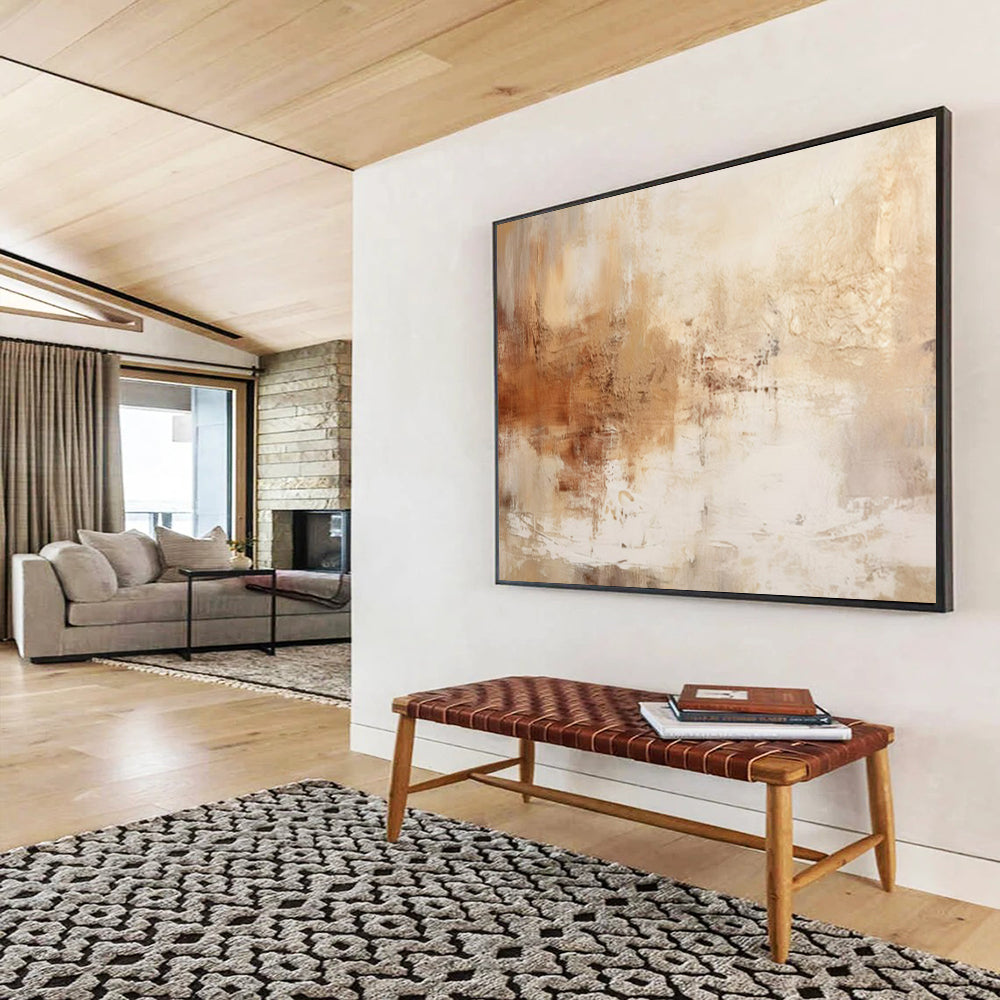 Dramatic Oversized Abstract Canvas for Living Room & Dining Room LargeART1723