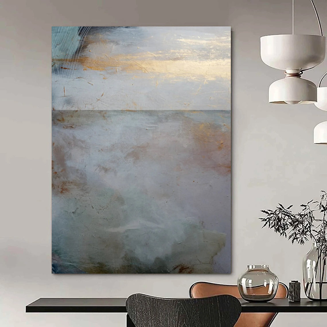 Large Handmade Abstract Art: Custom, Textured & Impressive DTP173