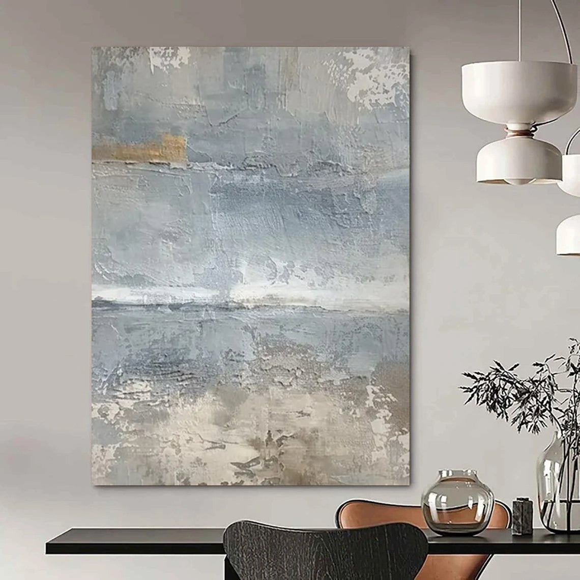 Immense Hand-Painted Abstract Wall Art for Entryway & Living Room LargeART2354