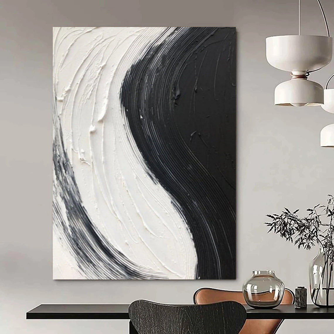 Custom Textured Abstract Art for Living Room & Hallway DTP376