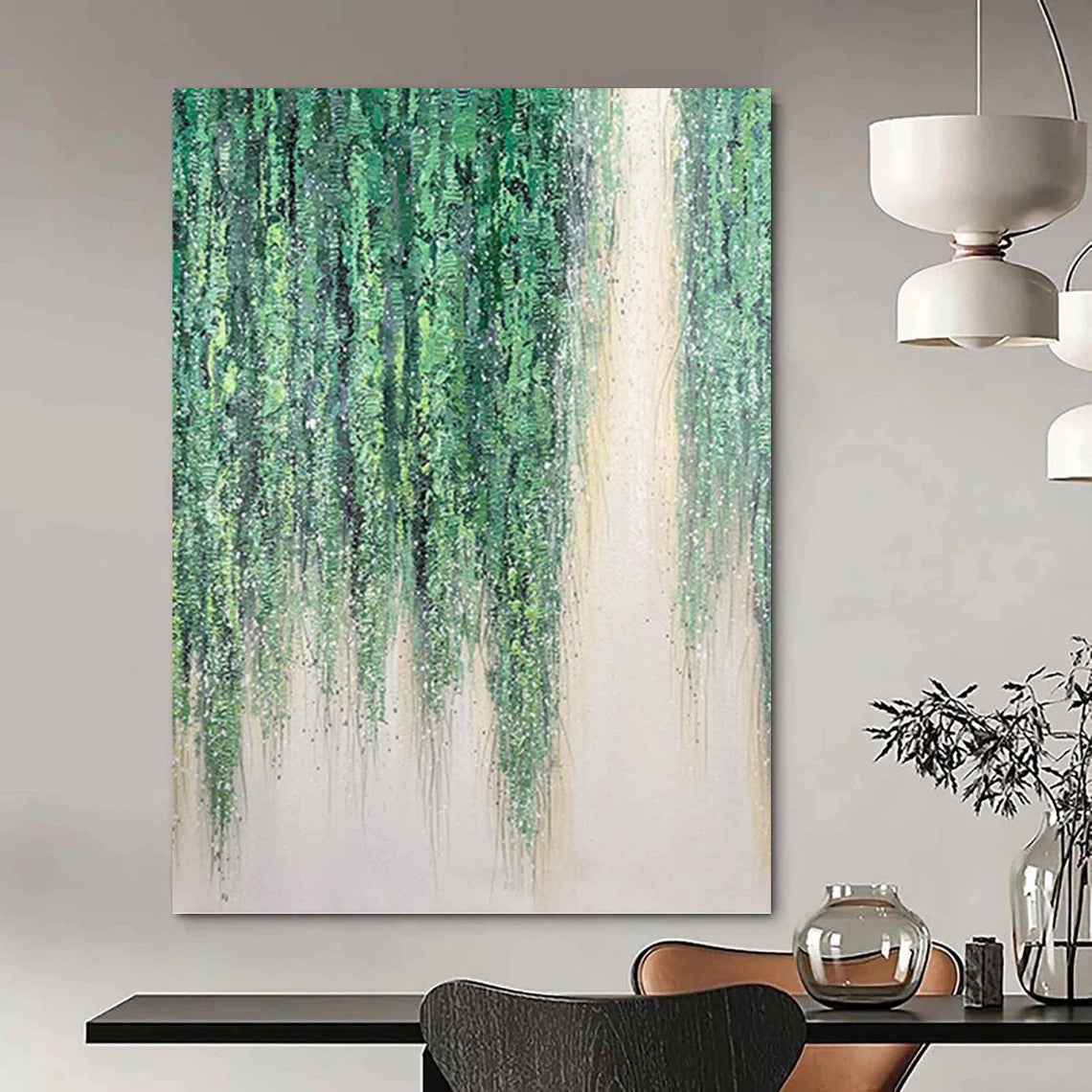 Jumbo - Proportioned Hand - Painted Textured Custom Abstract Rhapsody, for Office and Hallway DKH1506