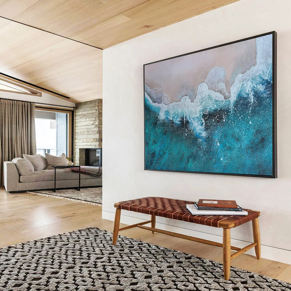 Textured Ocean Wave - Relaxing Bathroom Oasis DLZ040