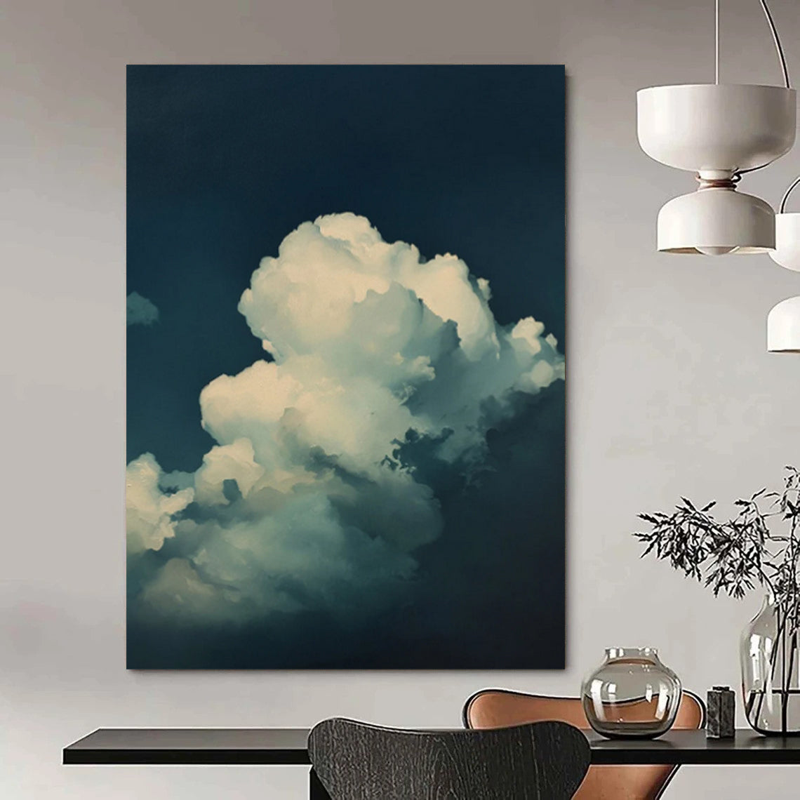 Monumental Hand - Painted Textured Custom Abstract Art for Dining Room and Hallway DTP020
