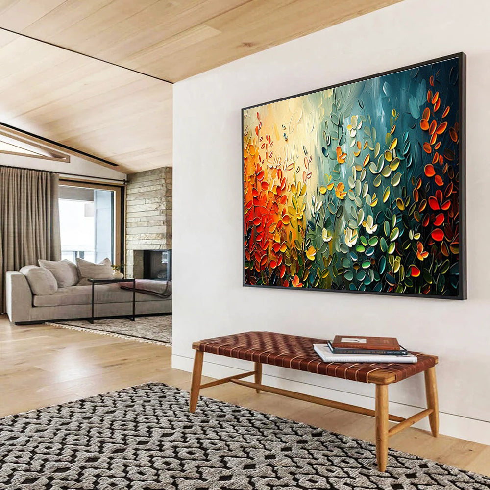 Extensive Hand - Crafted Textured Abstract Canvas for Interior Flair DKH711