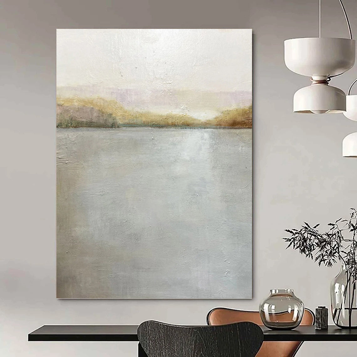 Titanic - Scale Hand - Painted Custom Abstract Saga (with Layered Textures), for Bedroom and Living Room DKH1511