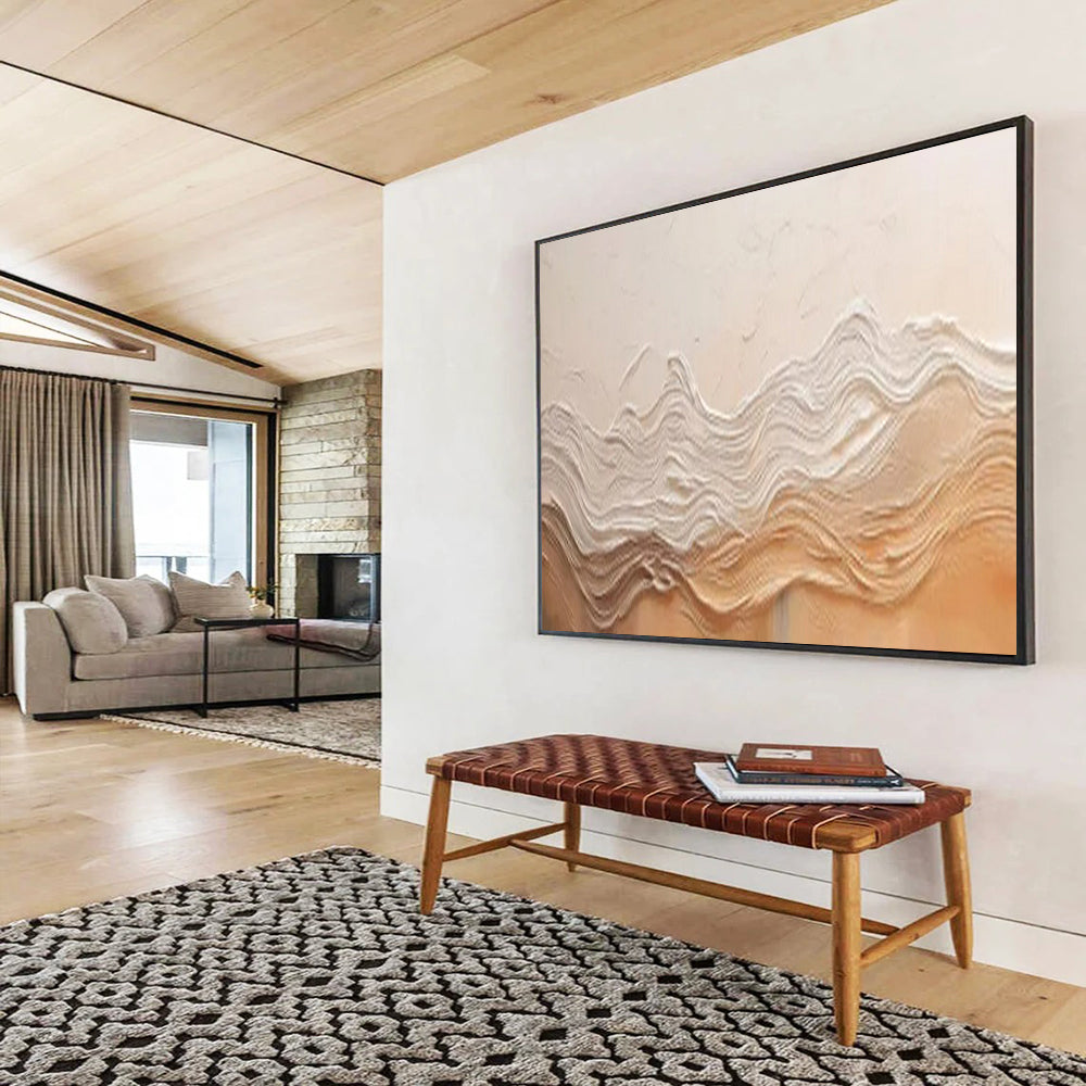 Dramatic Oversized Abstract Canvas for Living Room & Dining Room LargeART1695