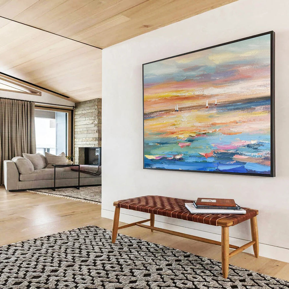 Timeless Abstract Painting for Entryway & Hotel LargeART1745