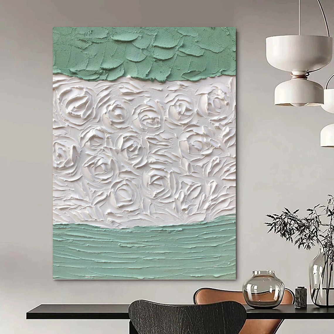 Dynamic Hand - Painted Textured Abstract Painting for Living Room & Office DKH1269