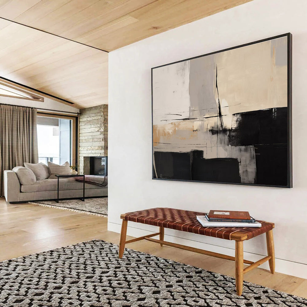 “Graceful Abstraction” Colossal Abstract Wall Art for Bedroom & Hallway DKH241