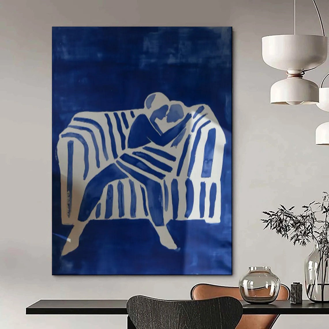 Dynamic & Movement-Filled Abstract Canvas Art for Bar & Hotel LargeART2036