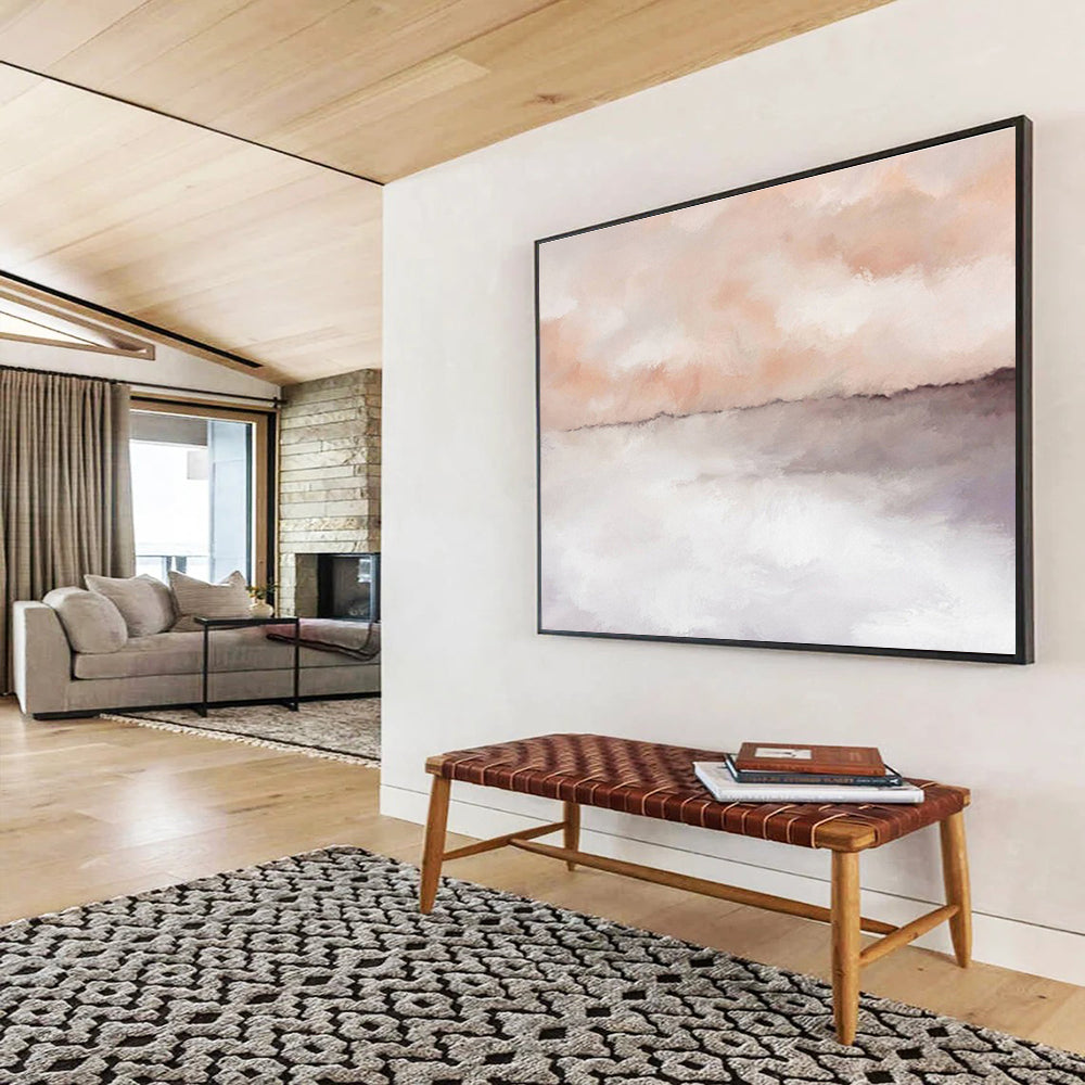 Grand - Scale Abstract Painting for Entryway & Office DKH418