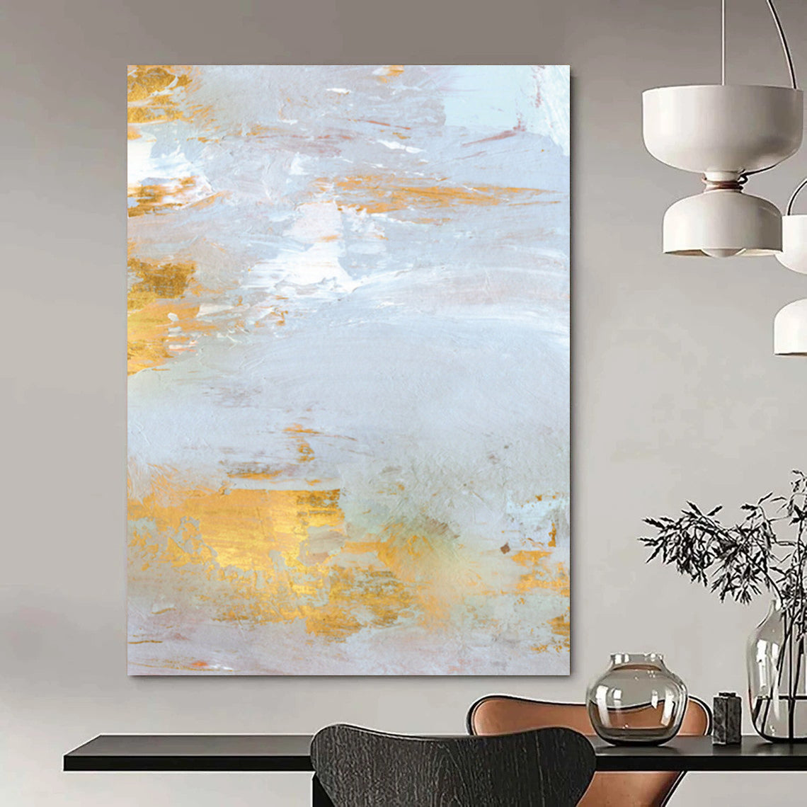 Handmade Large Custom Abstract Artworks with Textured Details DTP160