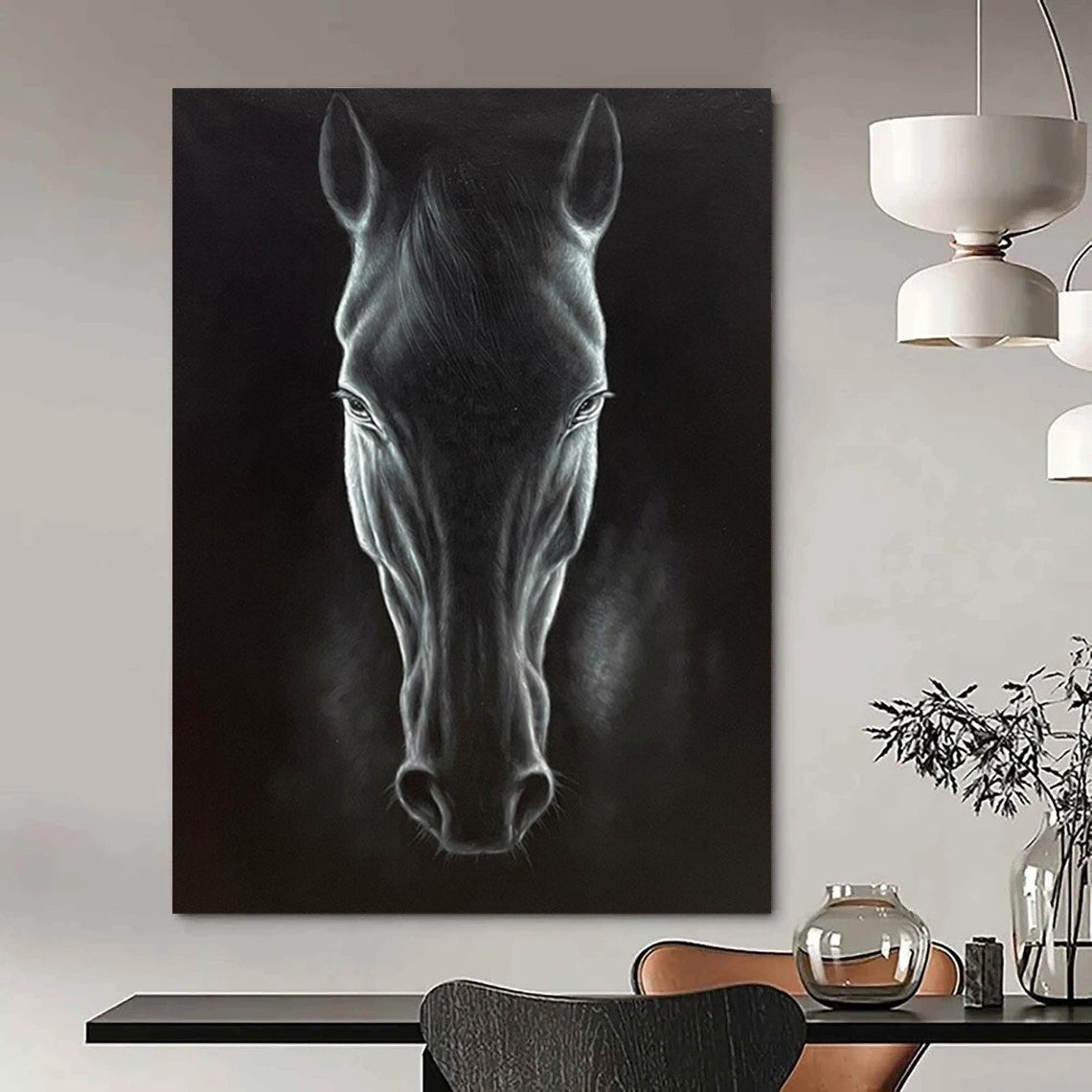 Gigantic Hand-Painted Abstract Murals for Living Room & Hallway LargeART2177