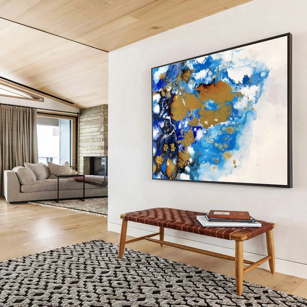 Giant Abstract Canvas for Bedroom & Entryway DKH167