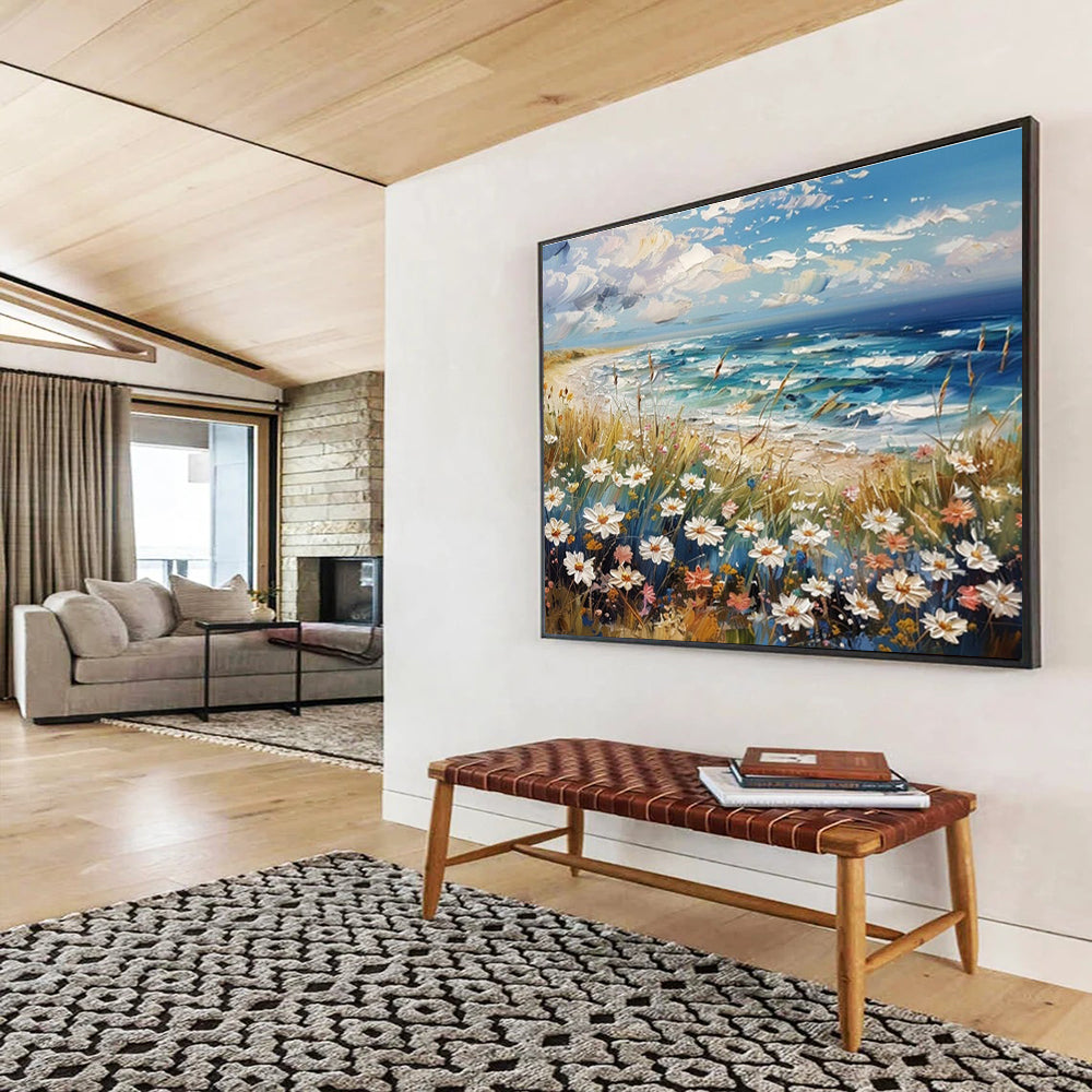“ Spatial Symphony” Large - Scale Abstract Canvas for Living Room & Bedroom DKH255