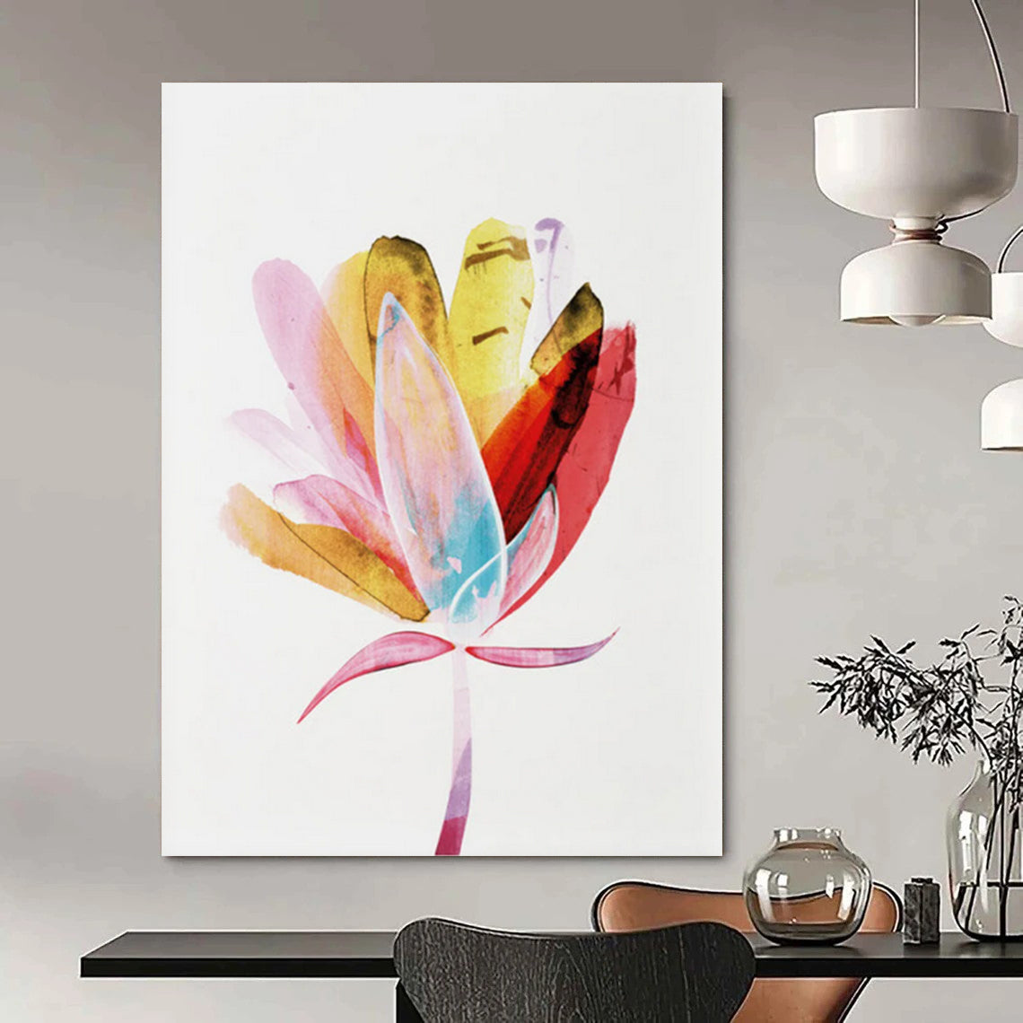 Large Custom Hand-Painted Abstract Paintings: Textures for a Luxurious Feel DTP215