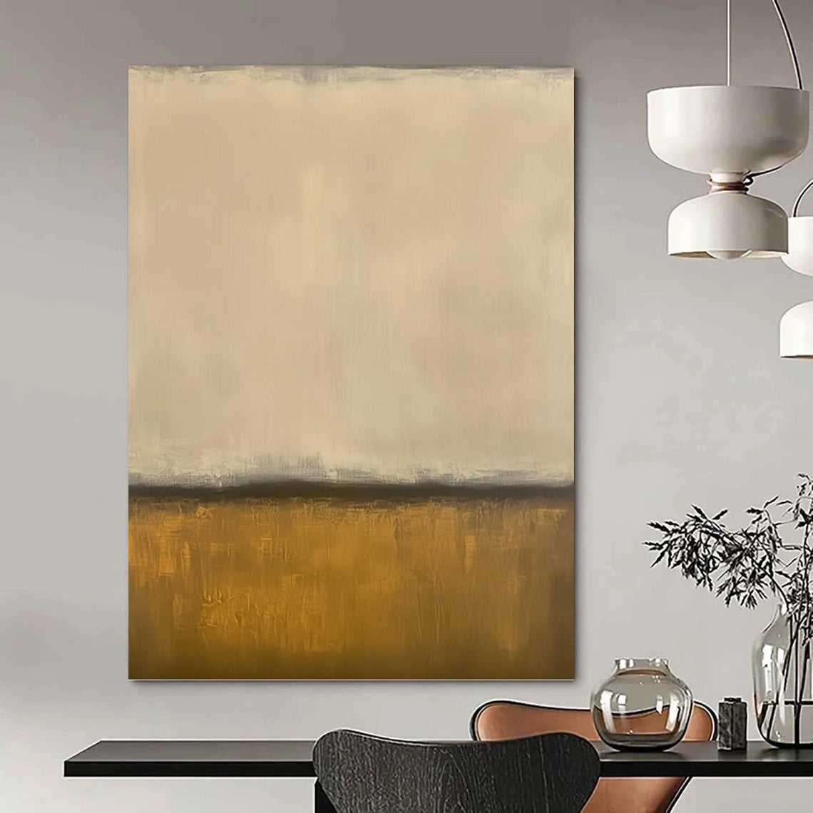 Exquisitely Gigantic Hand - Painted Textured Abstract Mural for Bar & Hotel DKH1238