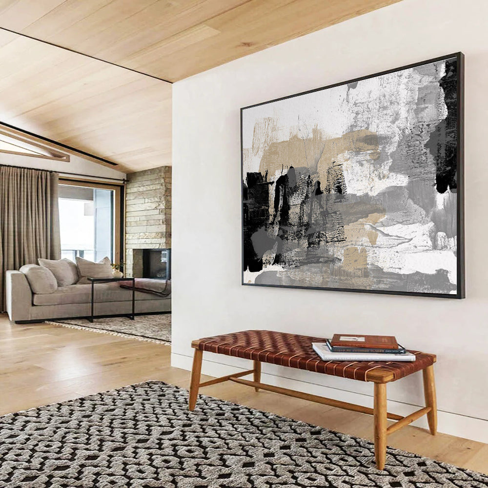 Giant Abstract Canvas for Bedroom & Entryway DKH448
