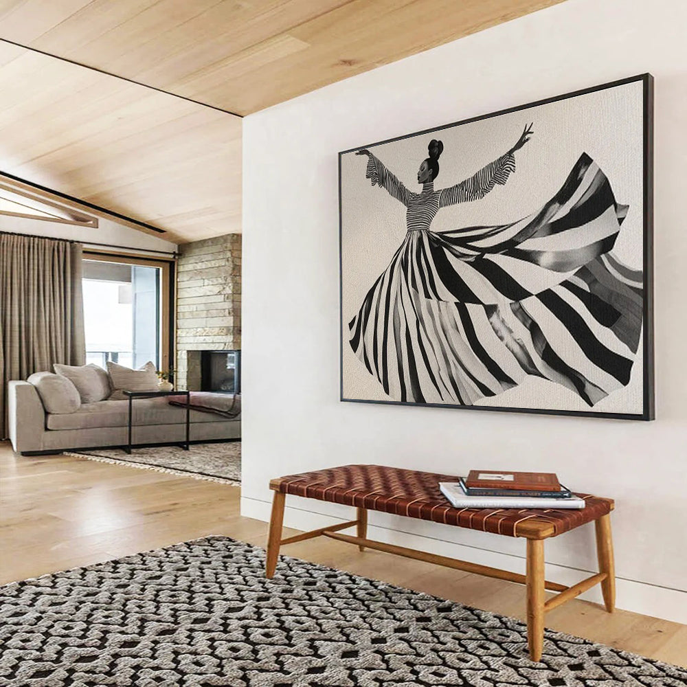 “Elemental Harmony” Vast Abstract Canvas for Bedroom & Office DKH231