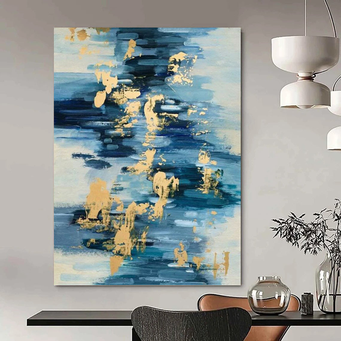 Bold Textured Abstract Artwork for Office & Bar DKH0931