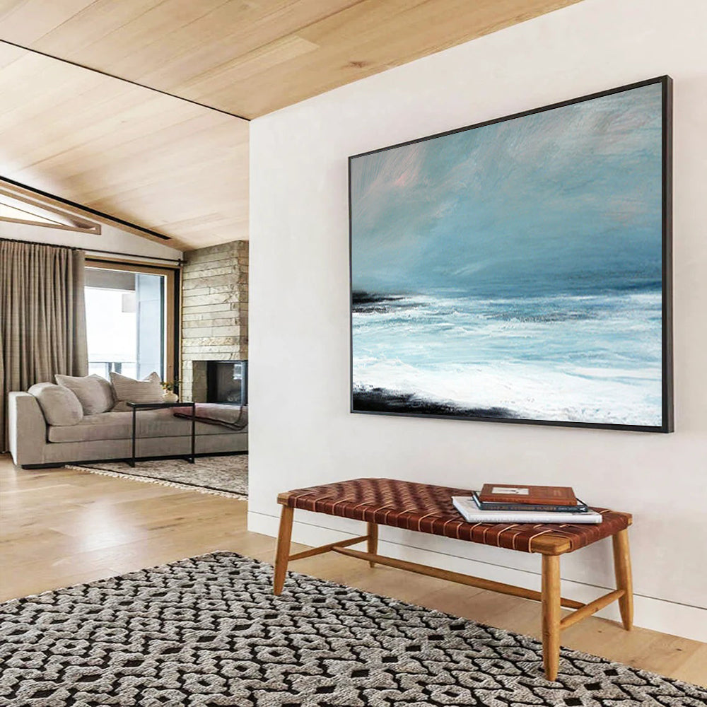 Minimalist Ocean Horizon - Serene Bedroom Accent DLZ032
