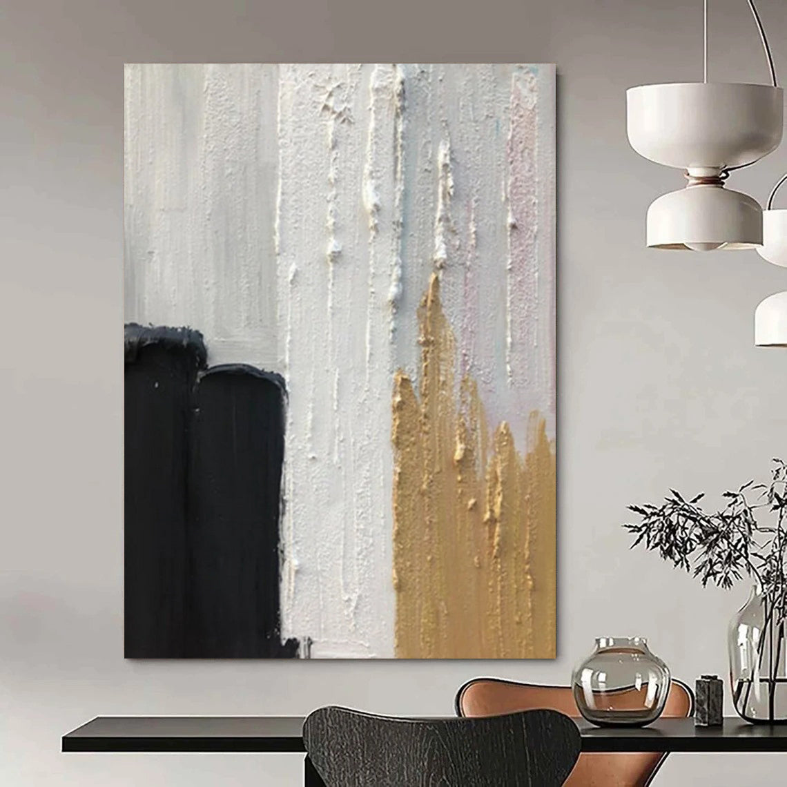 Custom Textured Abstract Creations for Dining Room & Bar DTP397