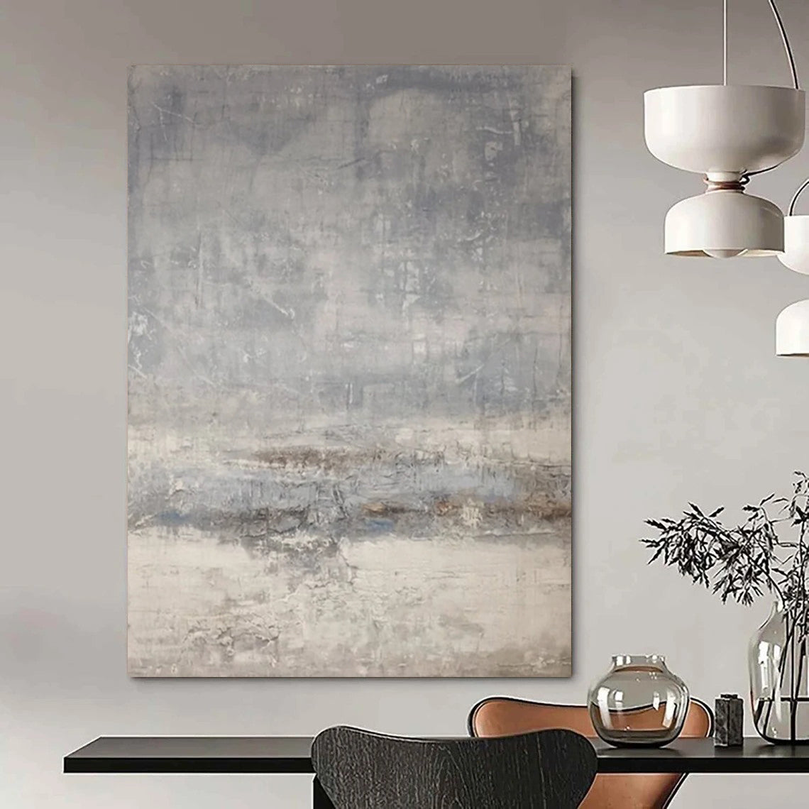 Immense - Scale Hand - Painted Custom Abstract Artwork for Bedroom and Entryway DTP058
