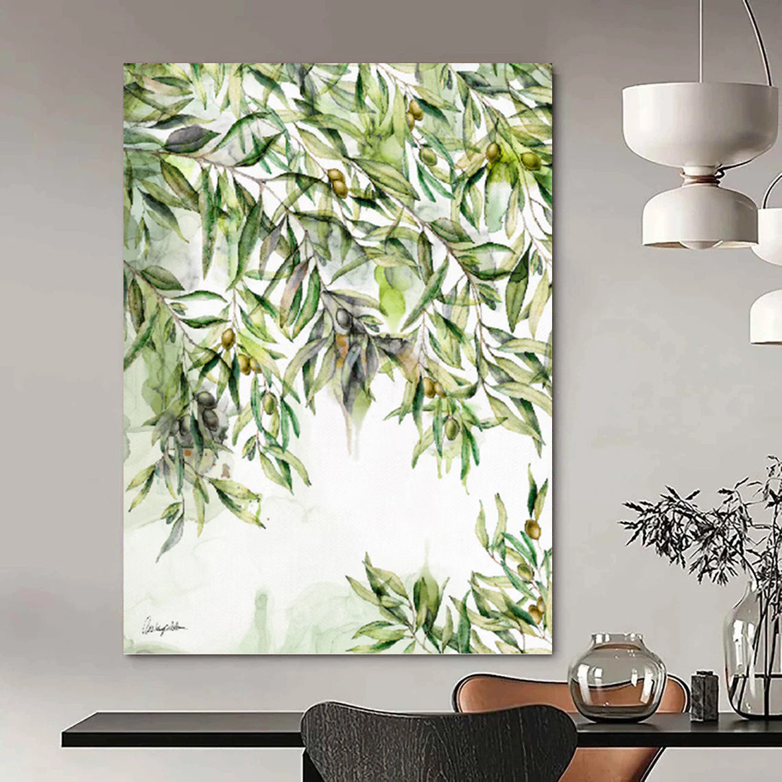 Exquisite Hand - Crafted Textured Canvas Abstract for Dining Room & Hotel Lobby DKH1083