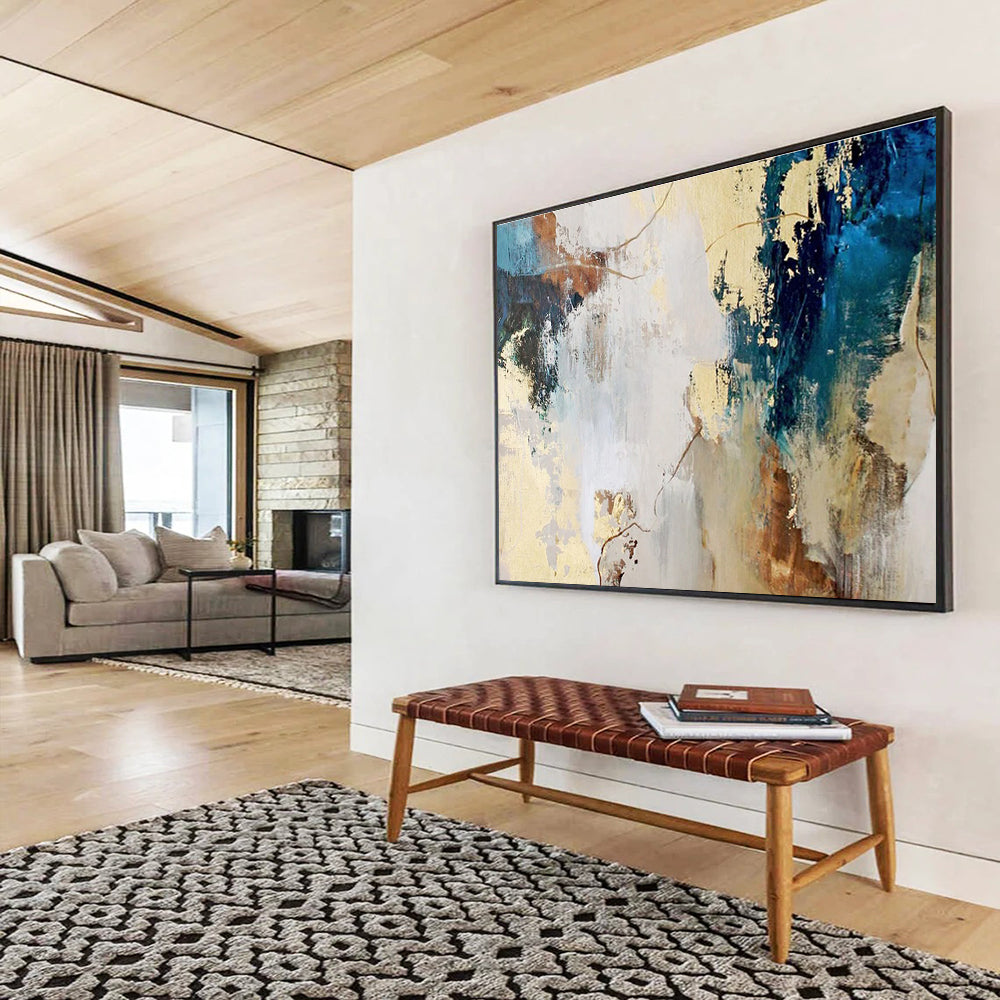 Gigantic Textured Abstract Canvas for Living Room & Office DKH512