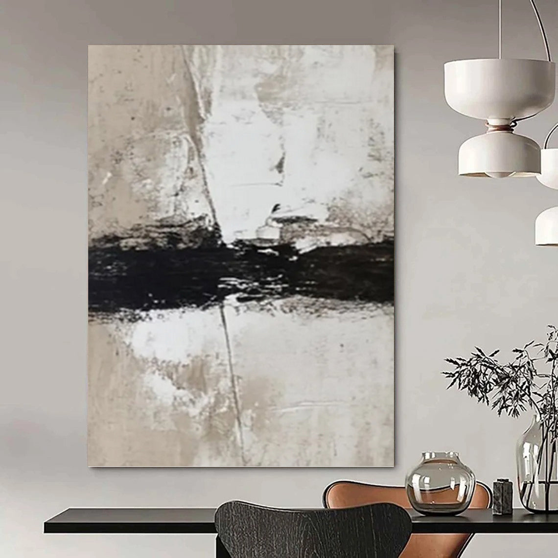 Retro Textured Abstract Wall Art for Bar & Living Room DKH0976