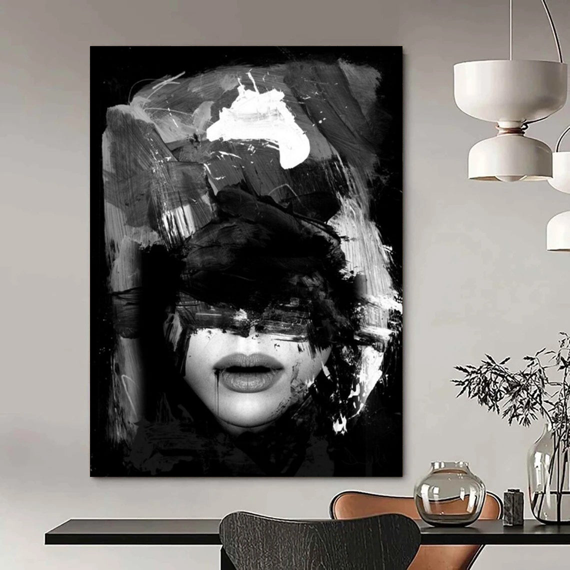 Hand-Painted Large Abstract Paintings: Textured Styles for Bar & Hotel DTP232