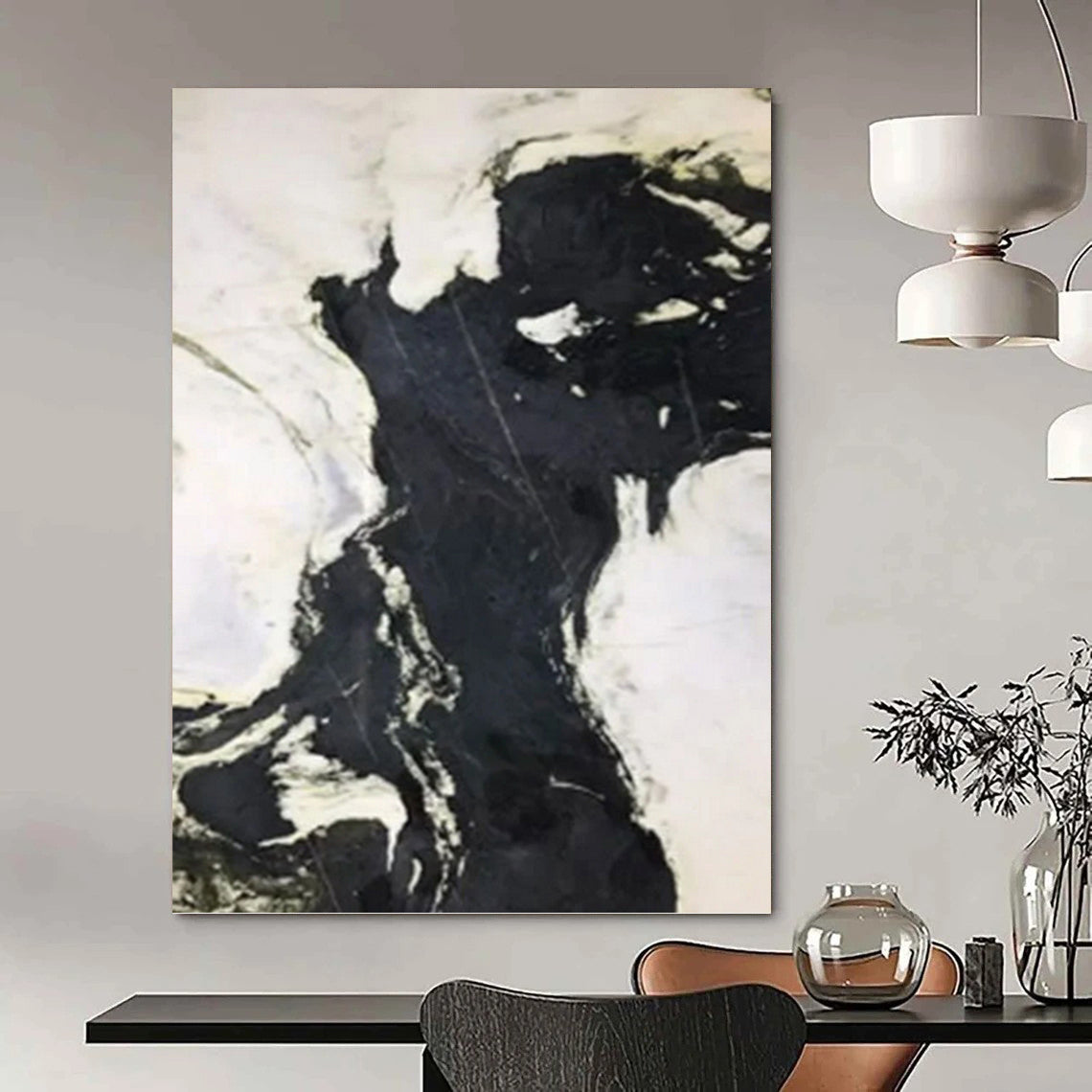 Grand Custom - Painted Textured Canvas Abstract for Office & Entryway DKH1046