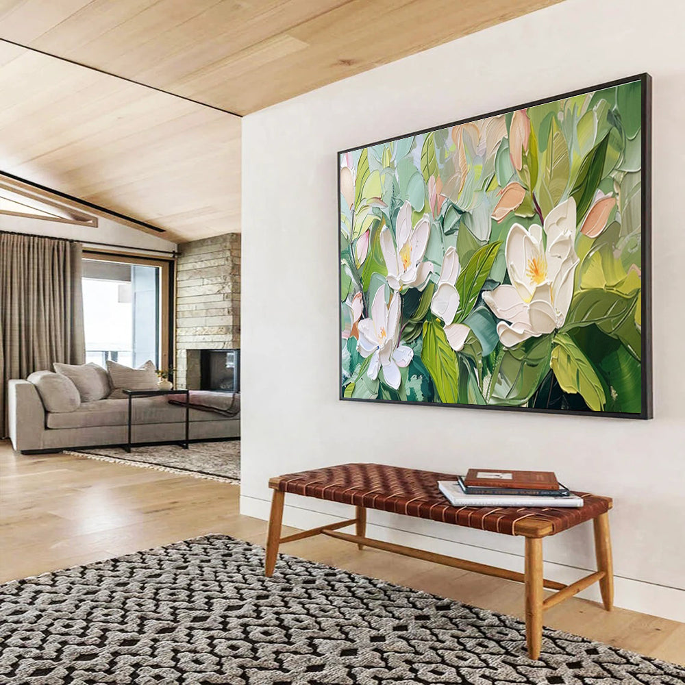Engaging Original Oversized Textured Hand - Applied Abstract Artwork for Interactive Interiors DKH836