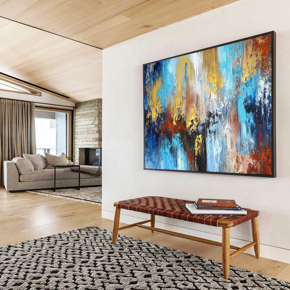 Elegant Large - Scale Abstract Wall Art for Dining Room & Entryway LargeART1606