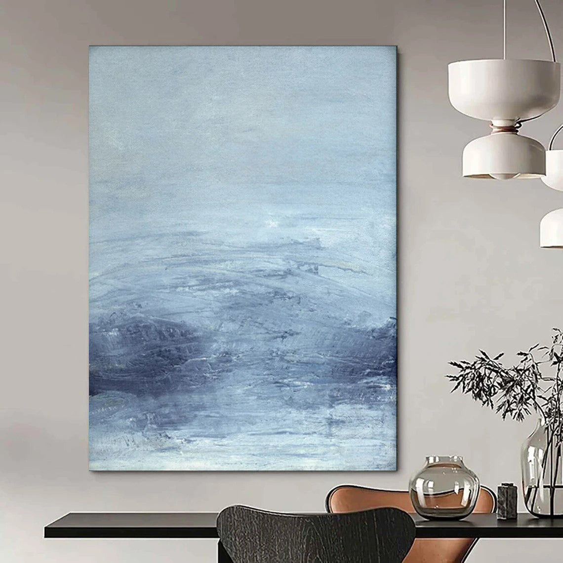 Lively & Energetic Custom Hand-Painted Abstract Painting for Dining Room & Bar LargeART1962