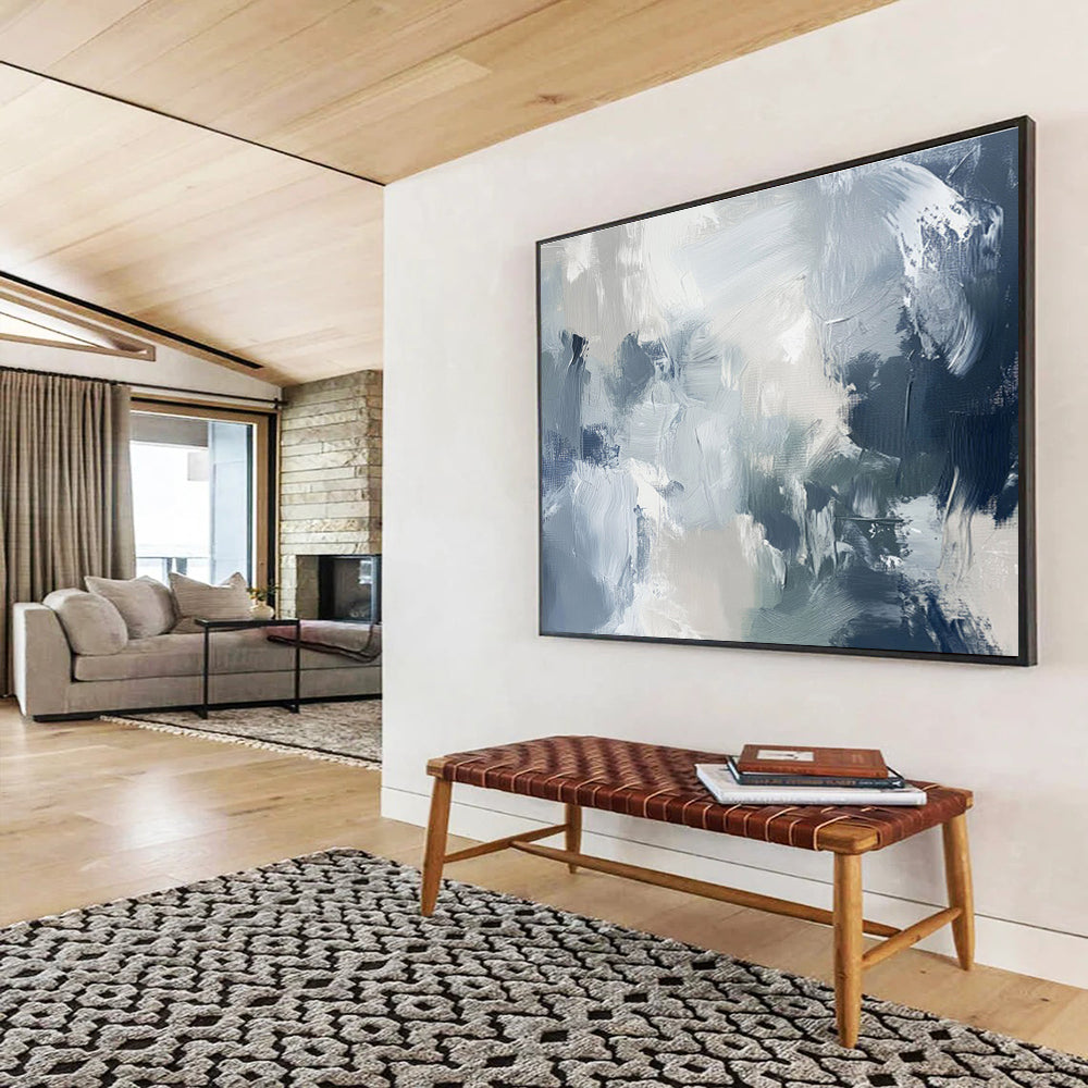 “Abstract Reverie” Oversized Abstract Mural for Hallway & Office DKH237