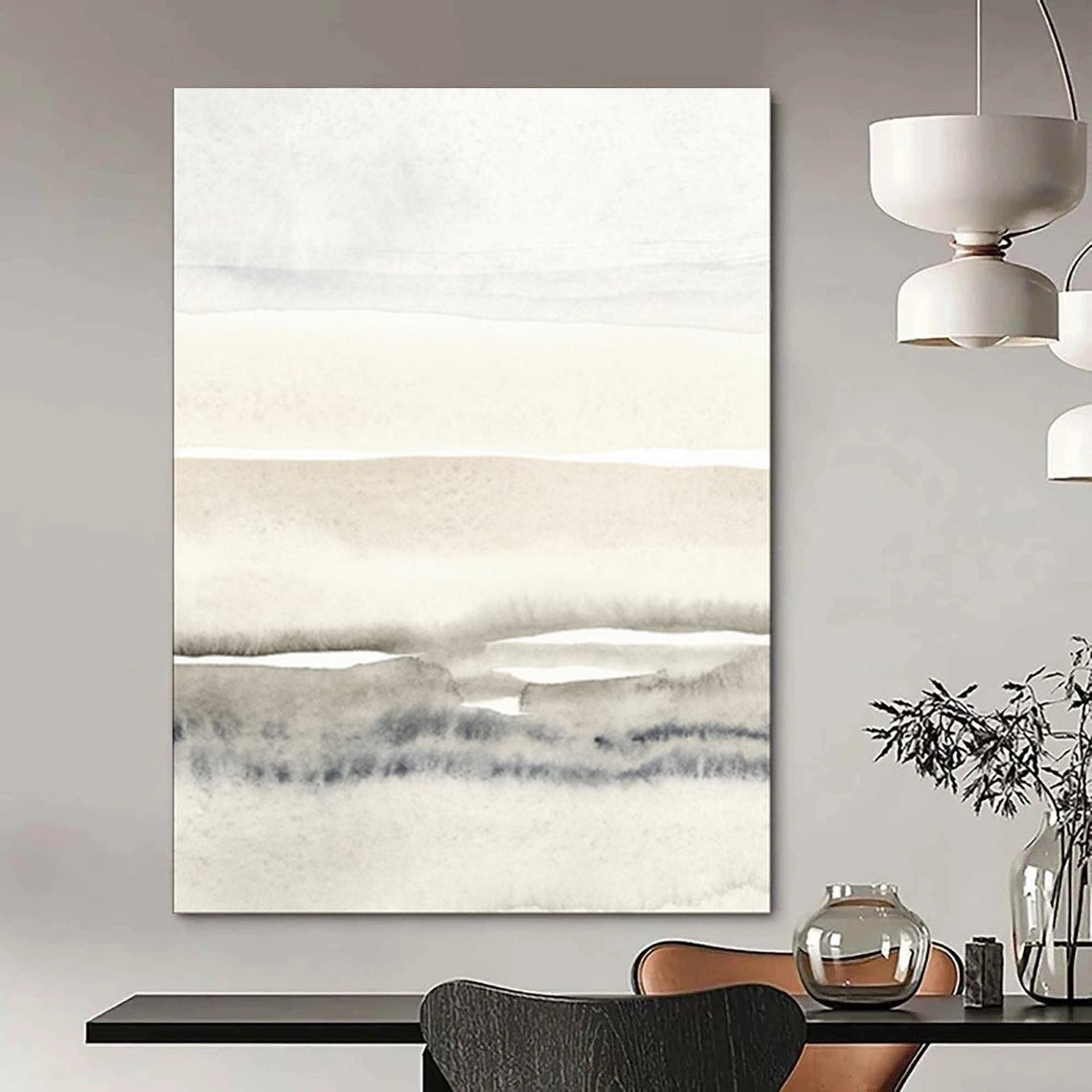 Mysterious Textured Abstract Wall Art for Bedroom & Study LargeART2055