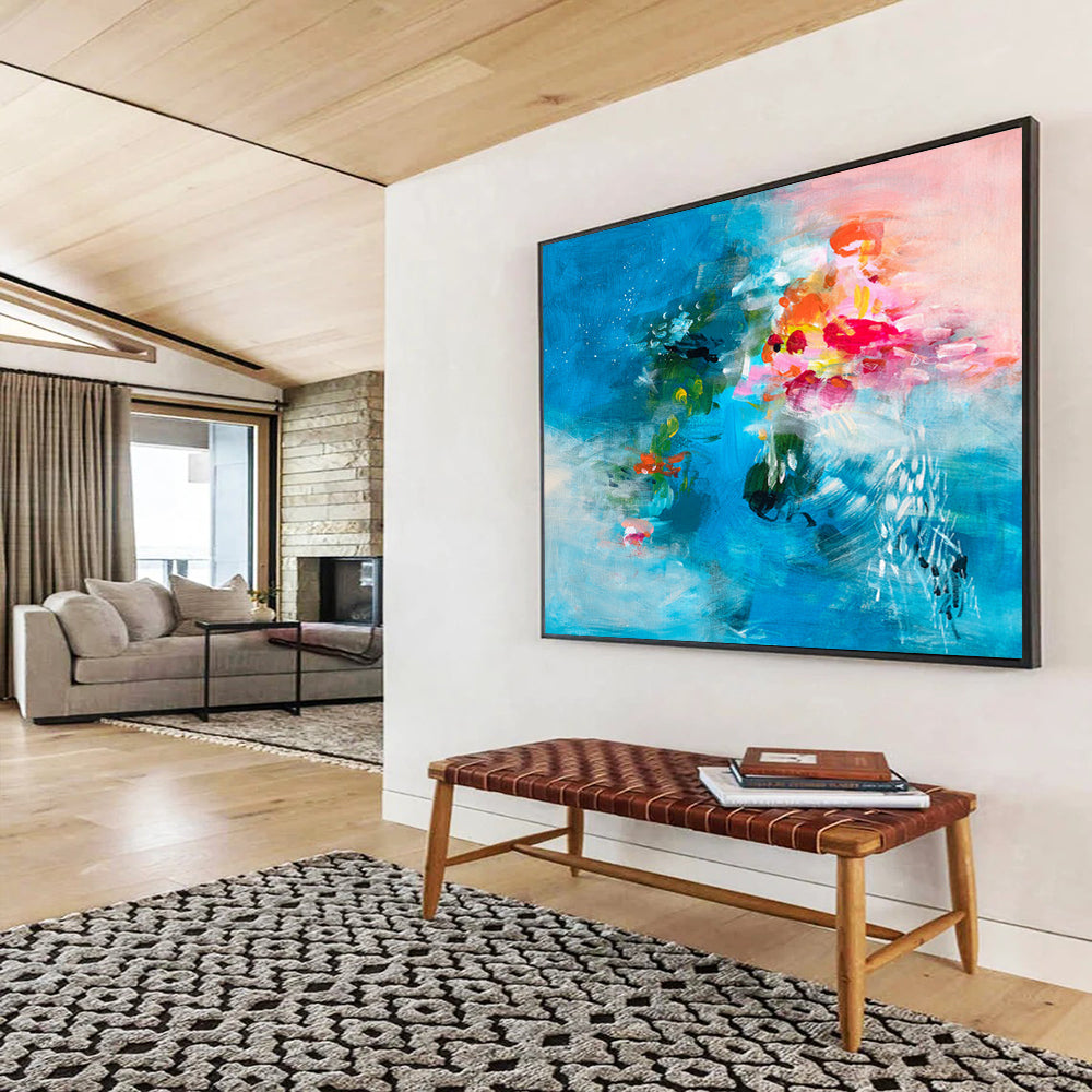 Bespoke Large - Scale Abstract Art for Luxury Villa DKH030