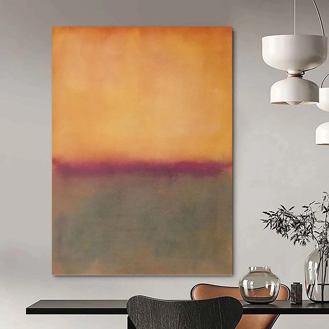 Grand - Proportioned Vertical Hand - Painted Textured Custom Abstract Madrigal for Living Room and Entryway DKH1602