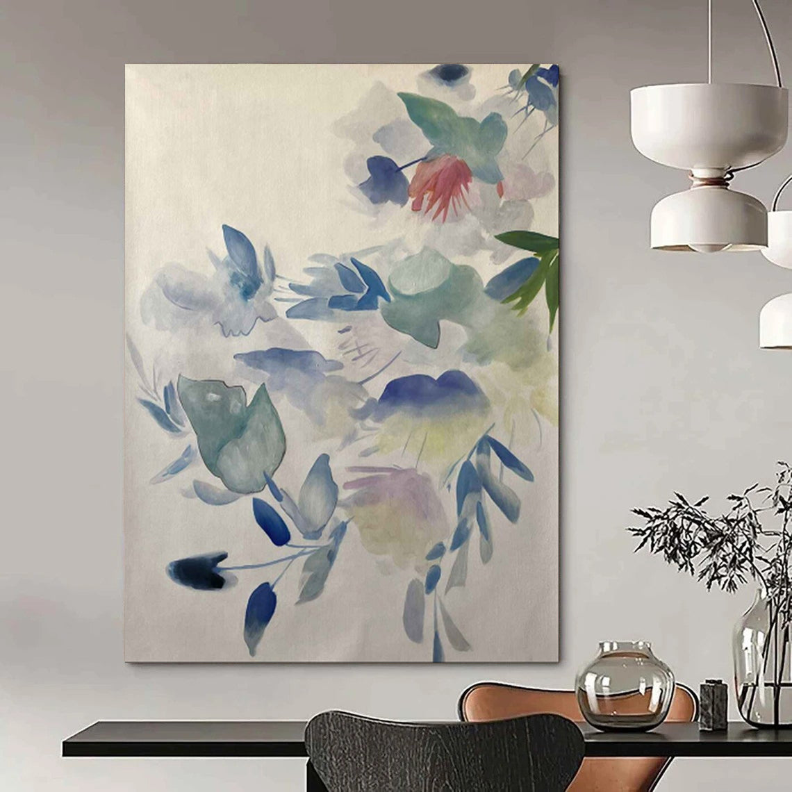 Nautical Textured Abstract Wall Art for Bedroom & Beach House LargeART2075