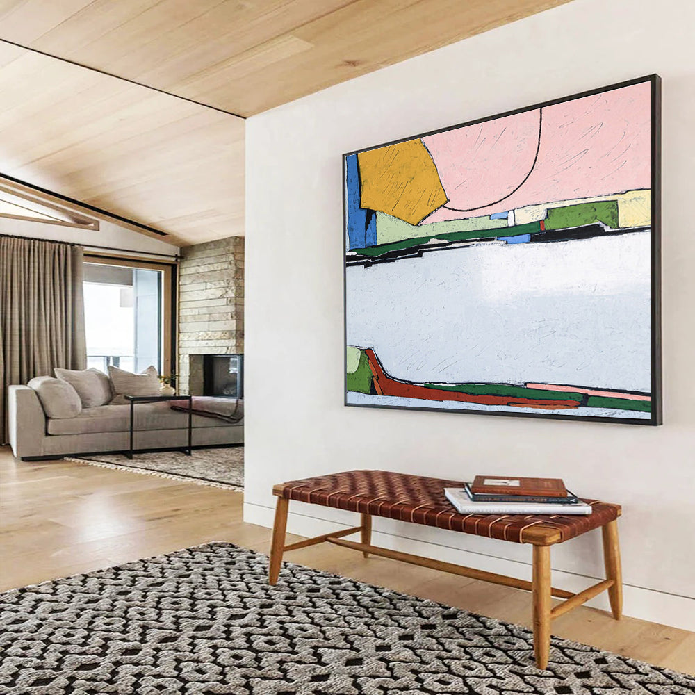 Gigantic Hand - Painted Abstract Canvas for Office & Dining Room DKH541