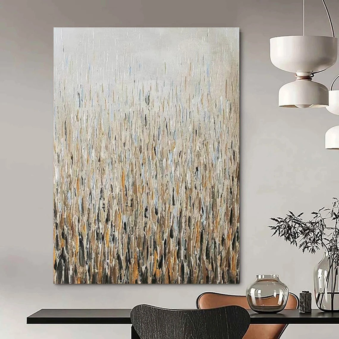 Colossal Hand-Painted Abstract Canvases for Bedroom & Office LargeART2295