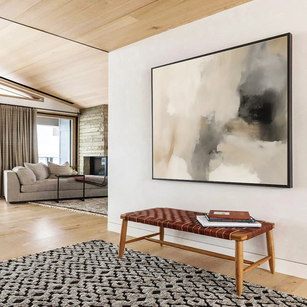 “Artistic Synergy” Large - Format Abstract Canvas for Dining Room & Living Room DKH239