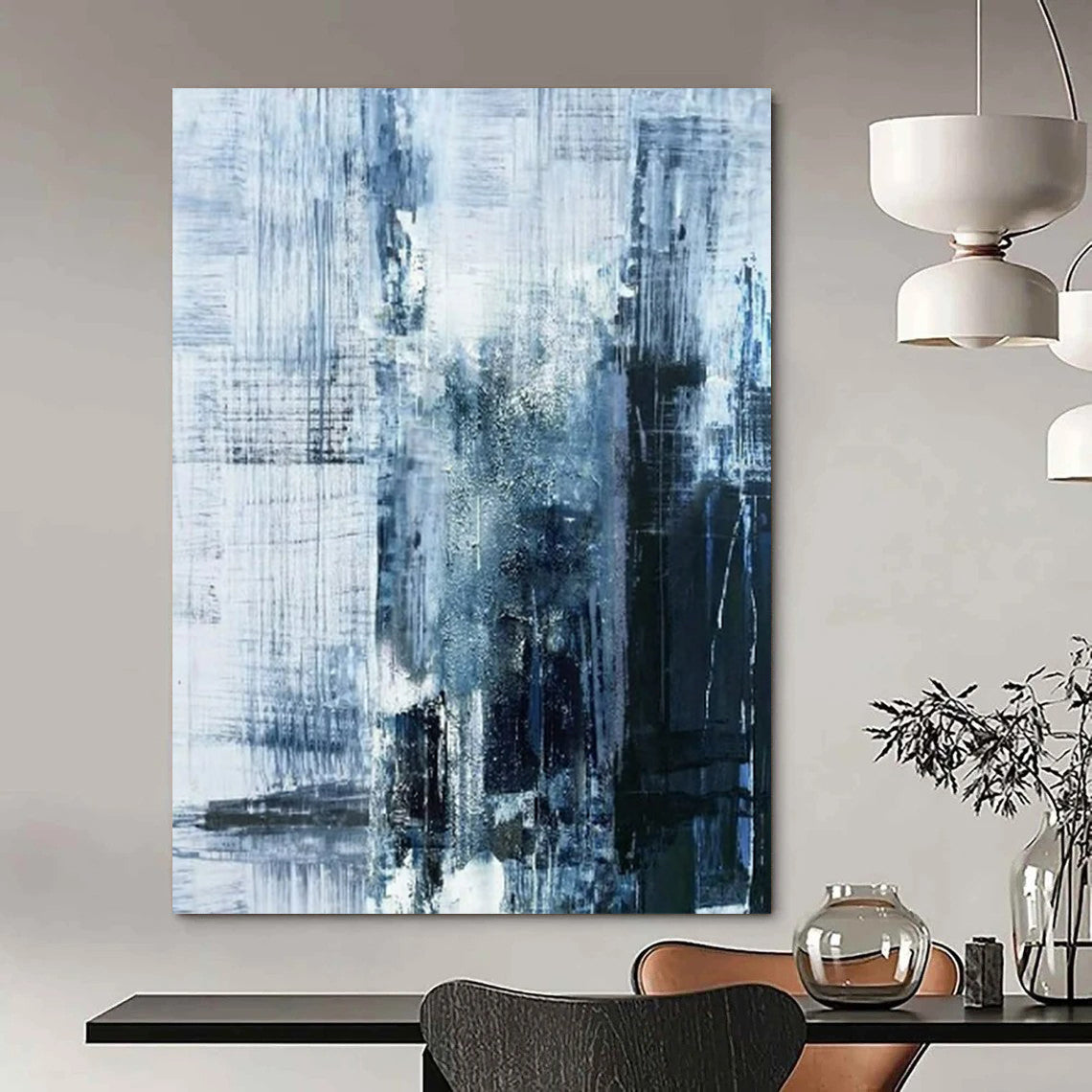 Enormous-Sized Hand-Painted Abstract Installations for Bar & Hotel LargeART2343