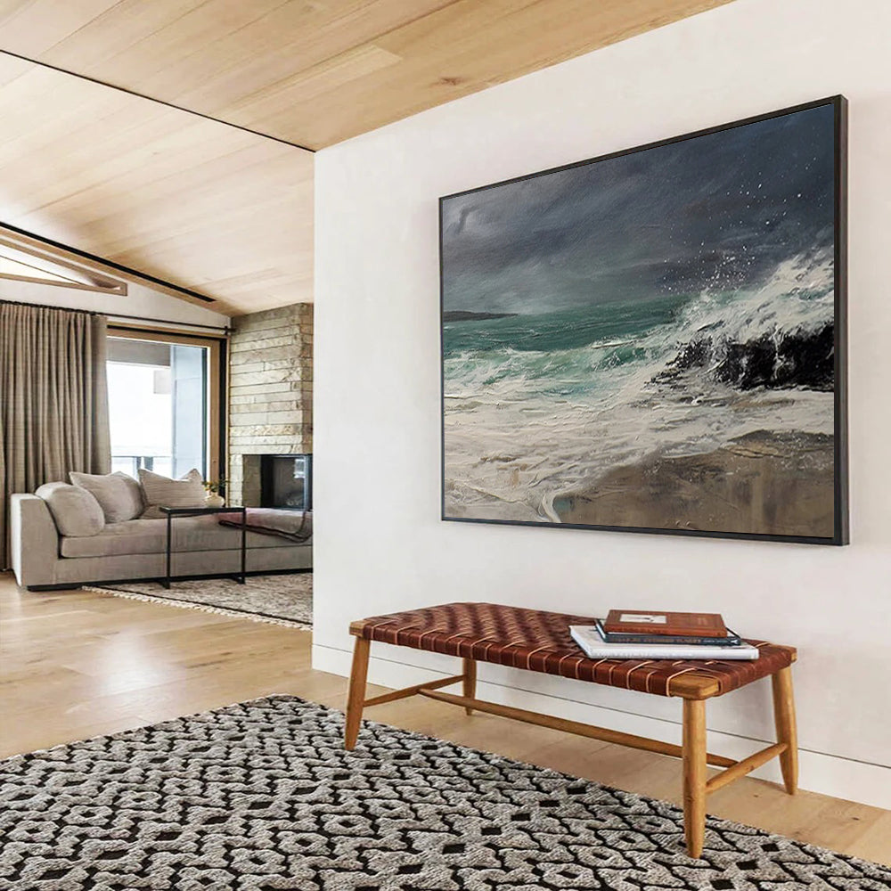 Stormy Sea & Rocks - Dynamic Office Motivation DLZ043