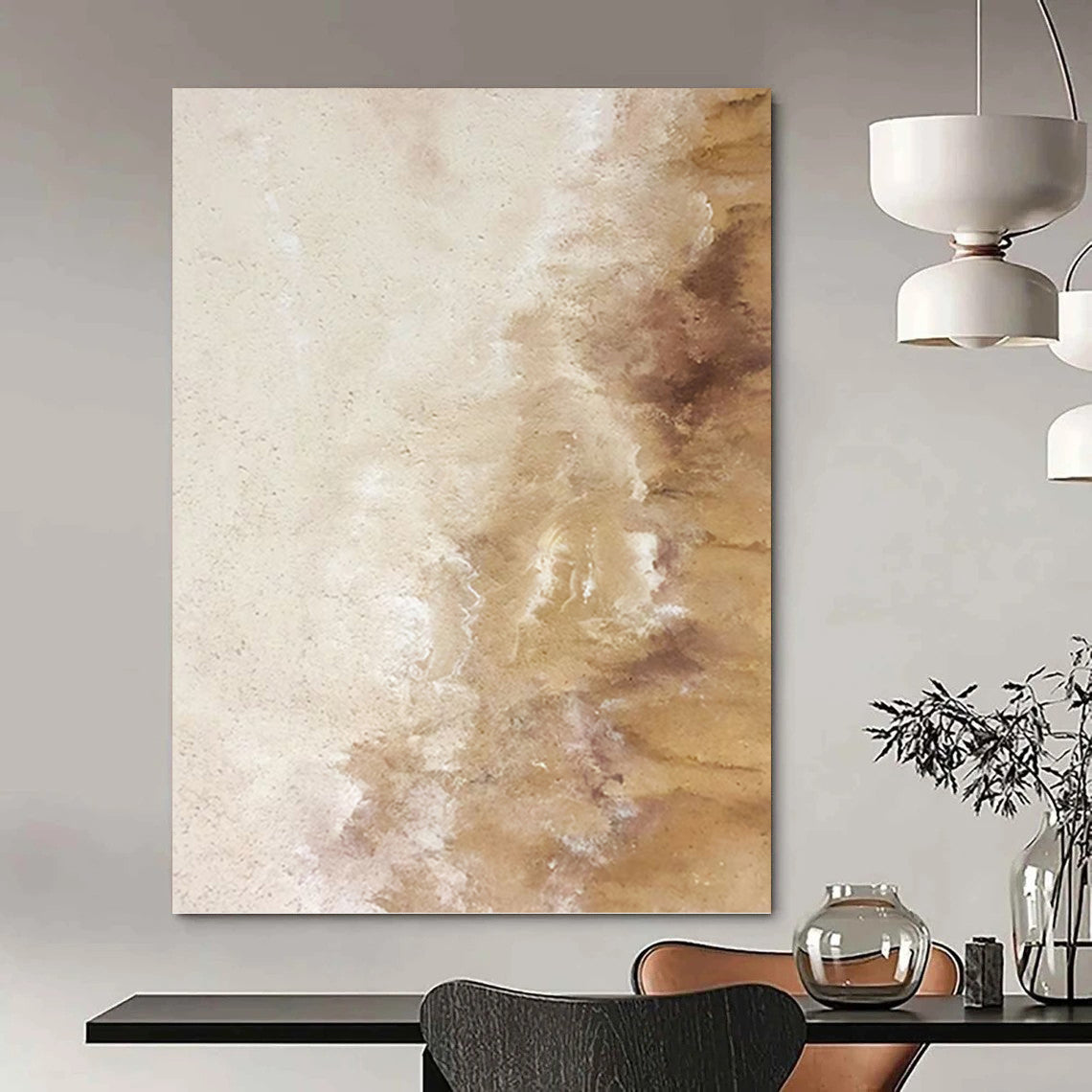 Grand Hand - Painted Textured Abstract Art for Reception Area & Lobby DKH1223